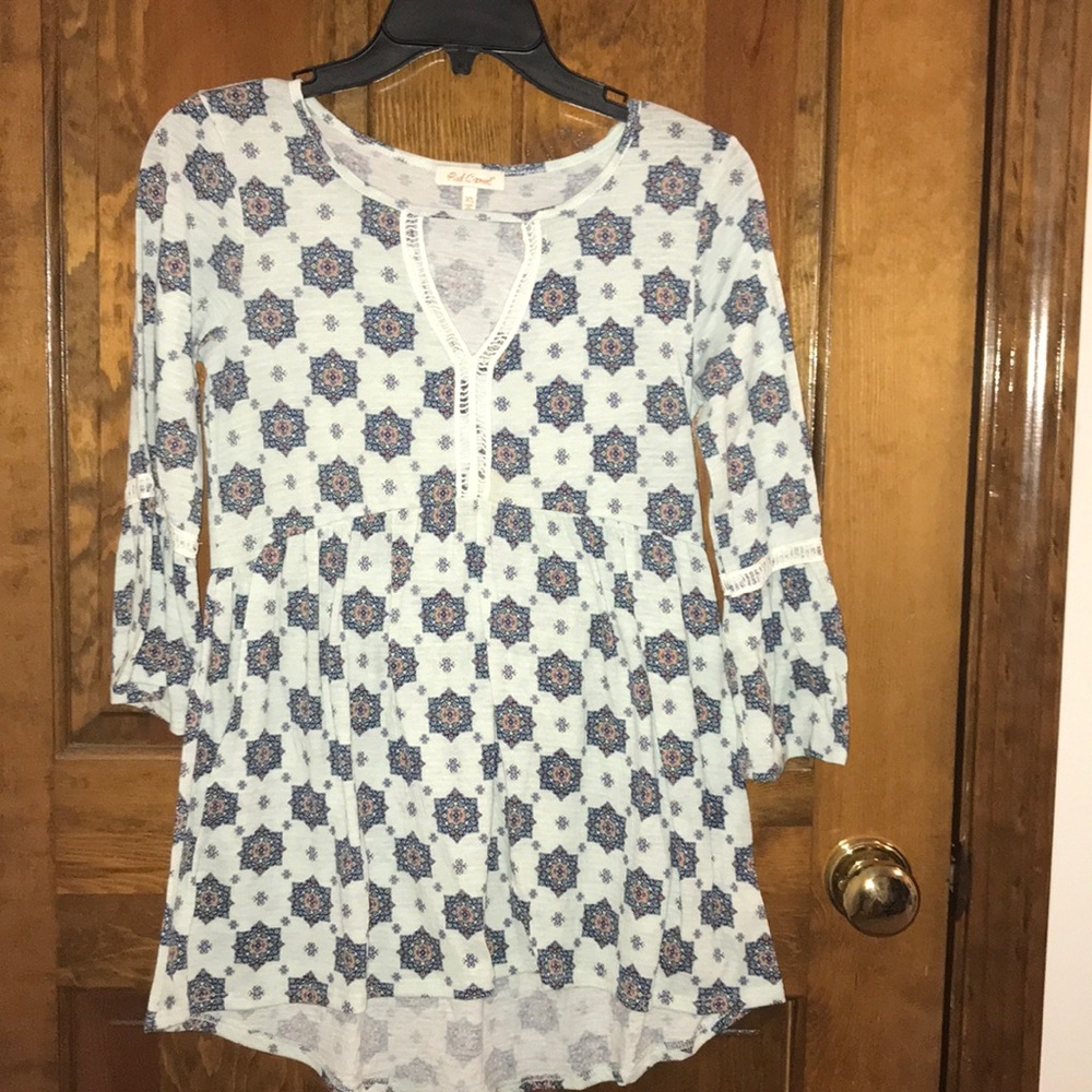 Blue colored design blouse